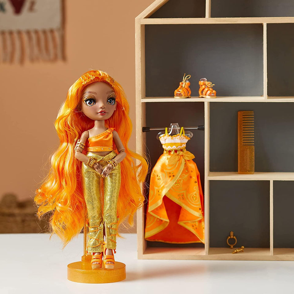 Rainbow High Meena Fleur Saffron Gold Fashion Doll CORE S4 MGA Entertainment
