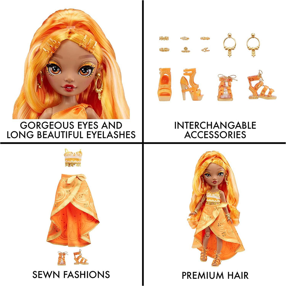Rainbow High Meena Fleur Saffron Gold Fashion Doll CORE S4 MGA Entertainment