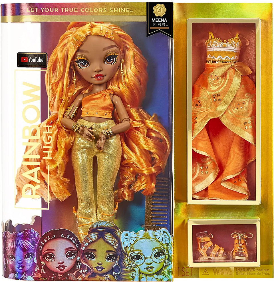 Rainbow High Meena Fleur Saffron Gold Fashion Doll CORE S4 MGA Entertainment