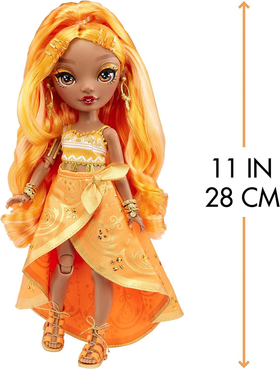 Rainbow High Meena Fleur Saffron Gold Fashion Doll CORE S4 MGA Entertainment