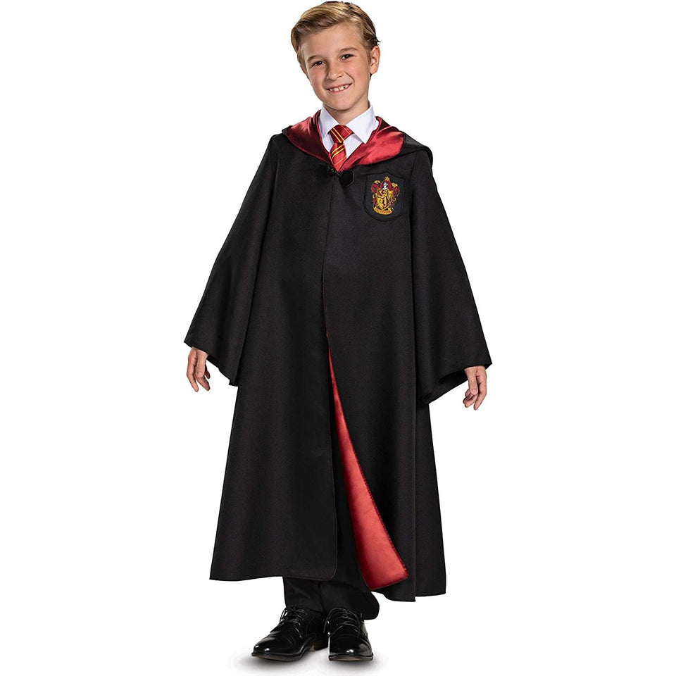 Harry Potter Gryffindor Robe Deluxe Kids size XL 14-16 Cloak Costume Unisex Disguise