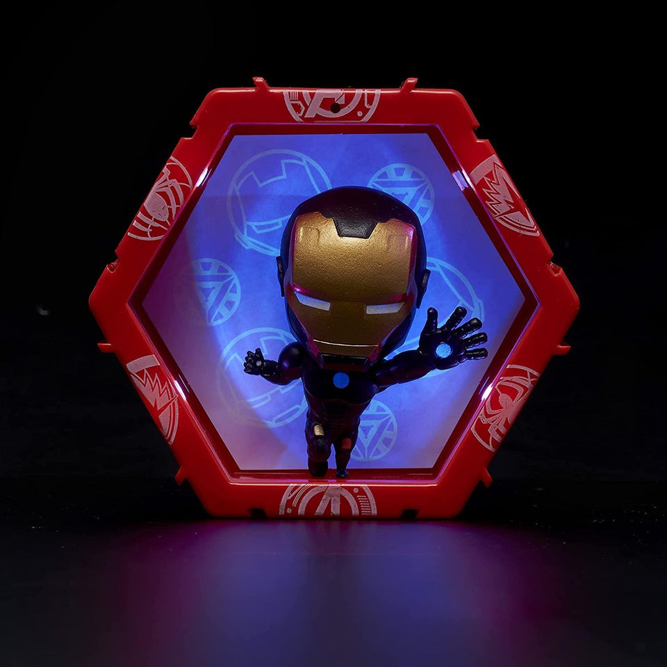 Marvel Avengers Iron Man Metallic Light-Up Connect Figure Superhero Collectible WOW Pods