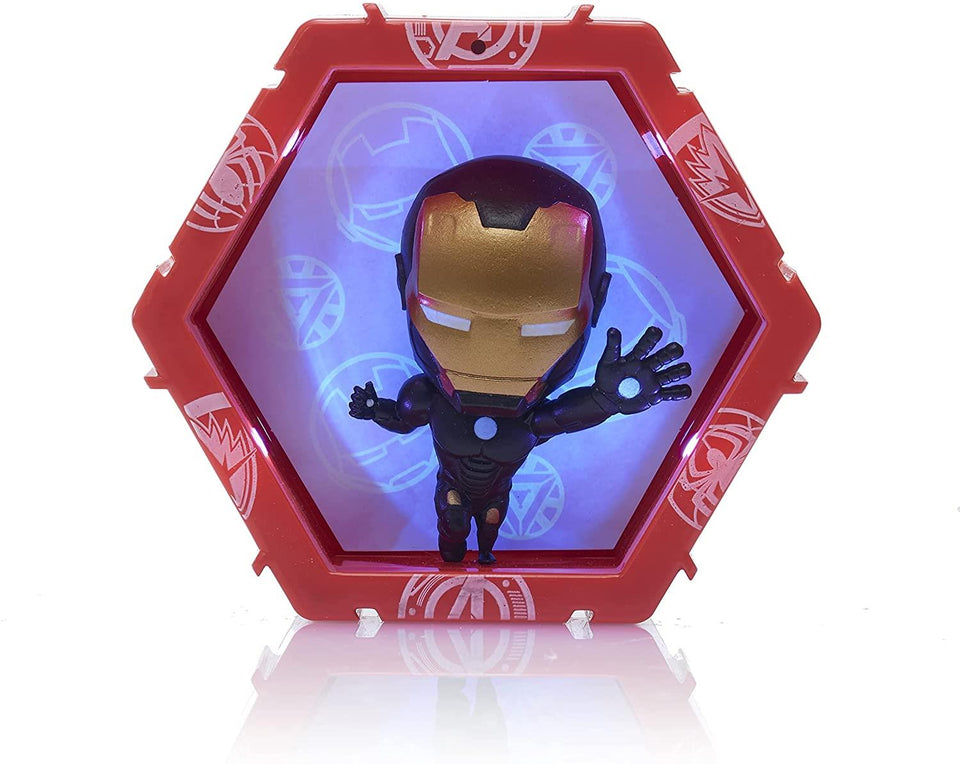 Marvel Avengers Iron Man Metallic Light-Up Connect Figure Superhero Collectible WOW Pods