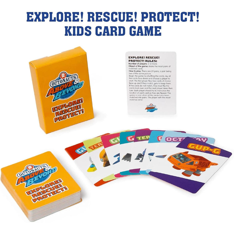 Octonauts Kids Classic Card Game 3 pack Memory Go Fish Old Maid Bundle Mighty Mojo
