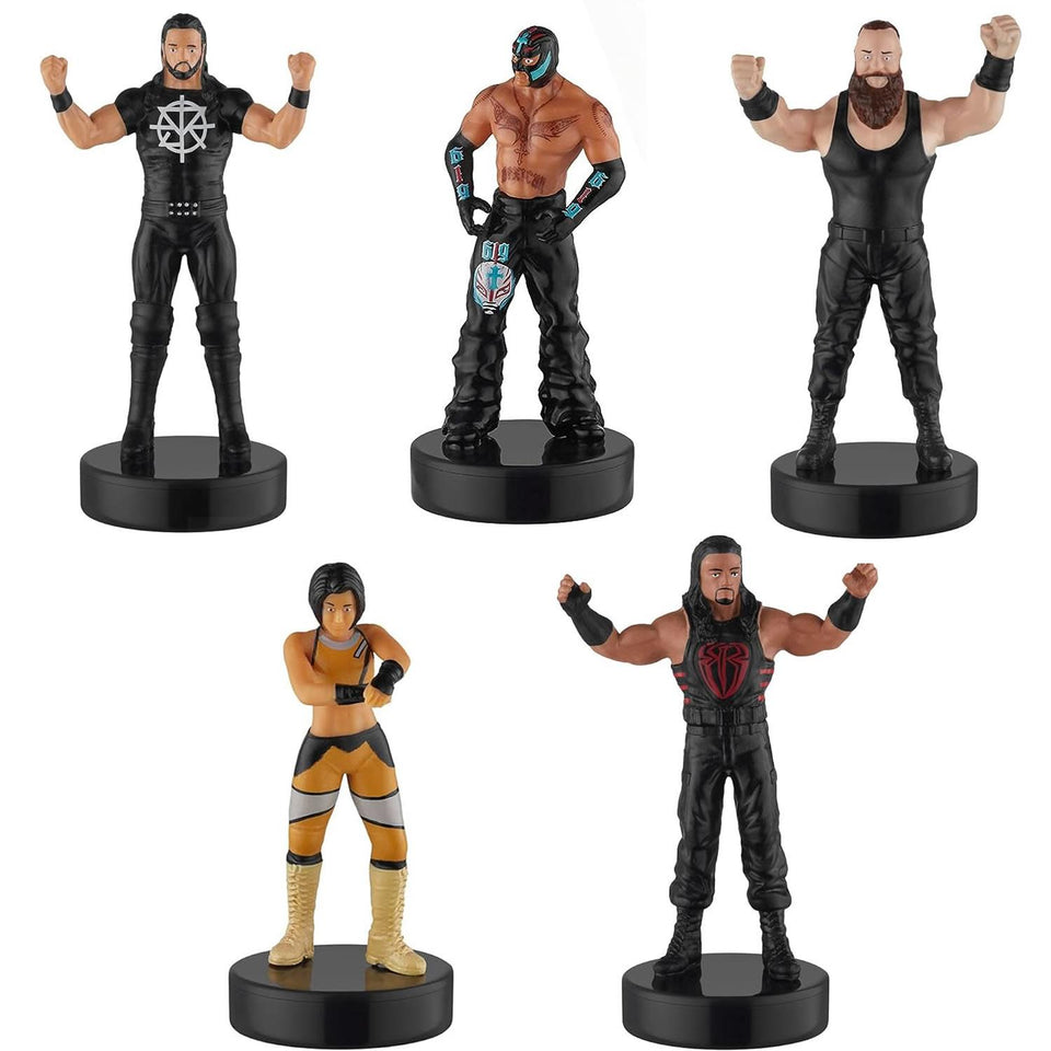 WWE Wrestler Superstar Stampers 5pk Cake Toppers Character Figures PMI International