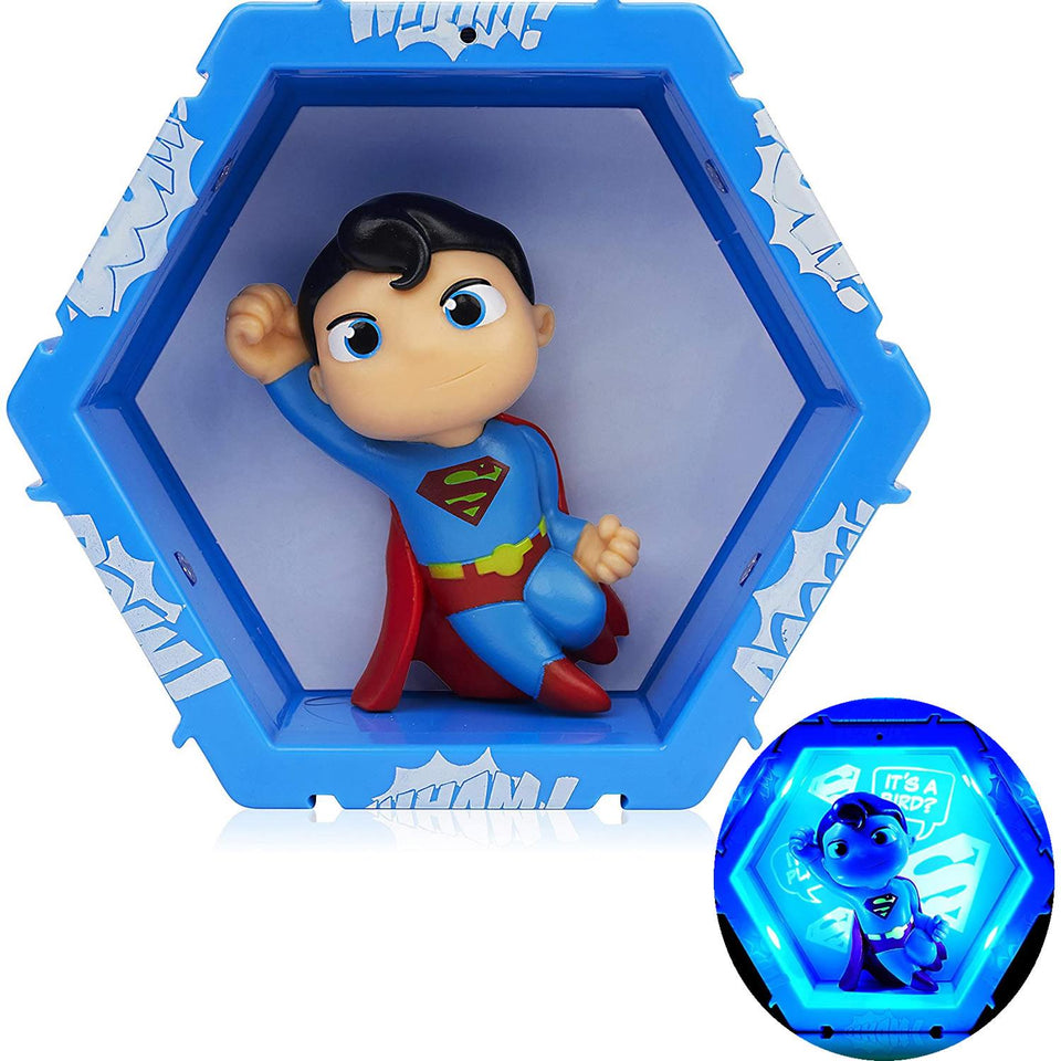 WOW Pods DC Universe Superman Swipe Light-Up Connect Figure Superhero Collectible Figure