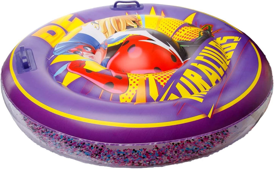Miraculous Ladybug & Cat Noir Pool Float Inflatable Tube 34" Leak-Proof Mighty Mojo