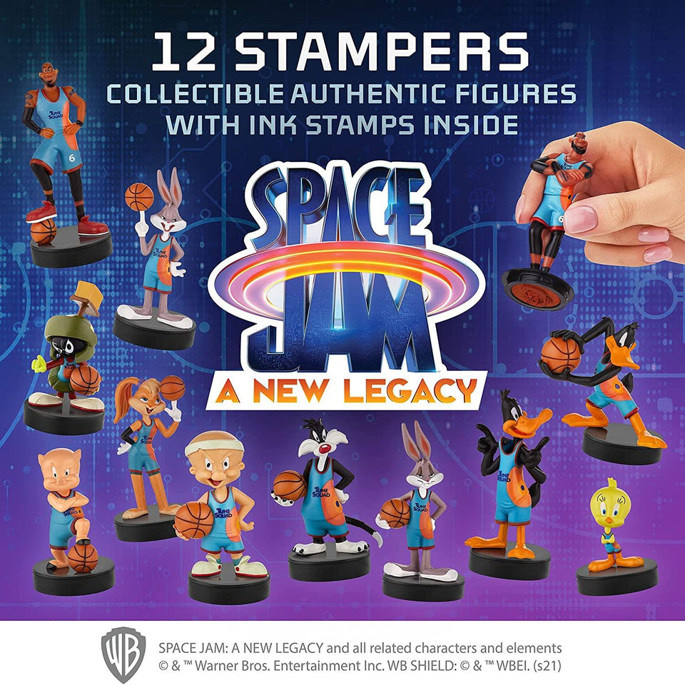 Space Jam New Legacy 12pk Stamps Basketball Looney Tunes LeBron Figures PMI International