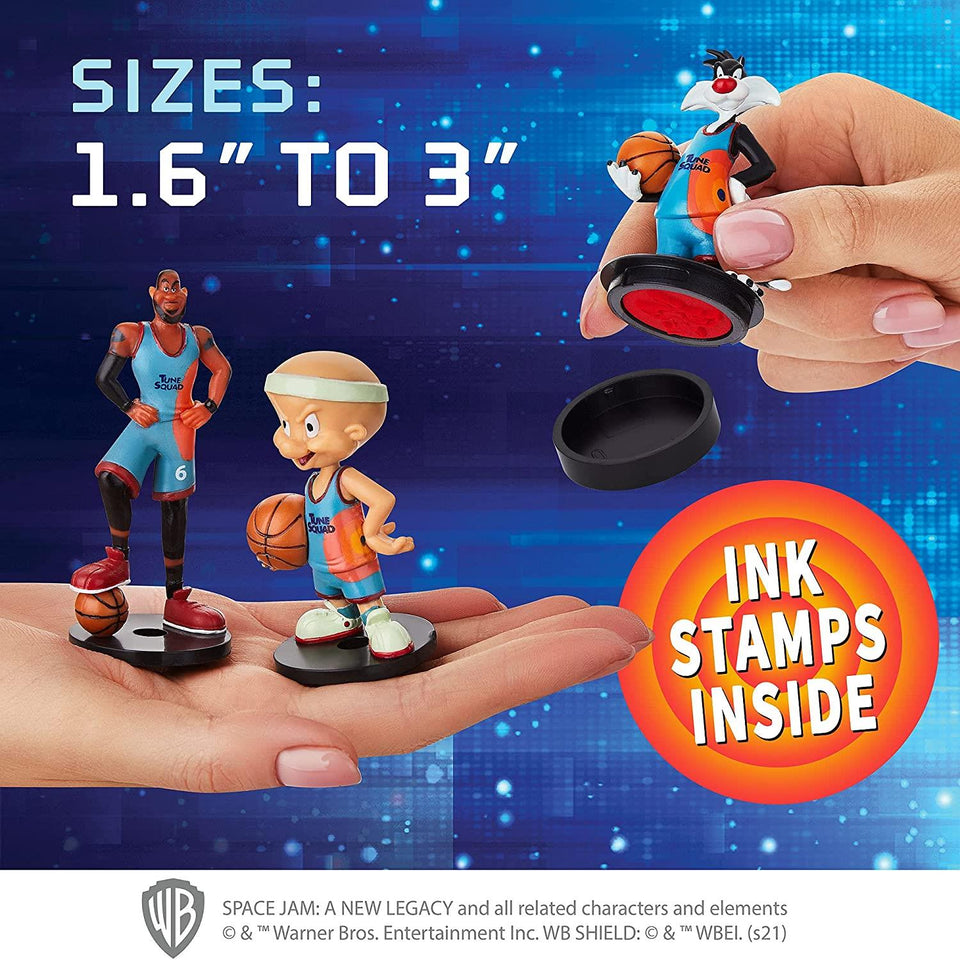 Space Jam New Legacy 12pk Stamps Basketball Looney Tunes LeBron Figures PMI International