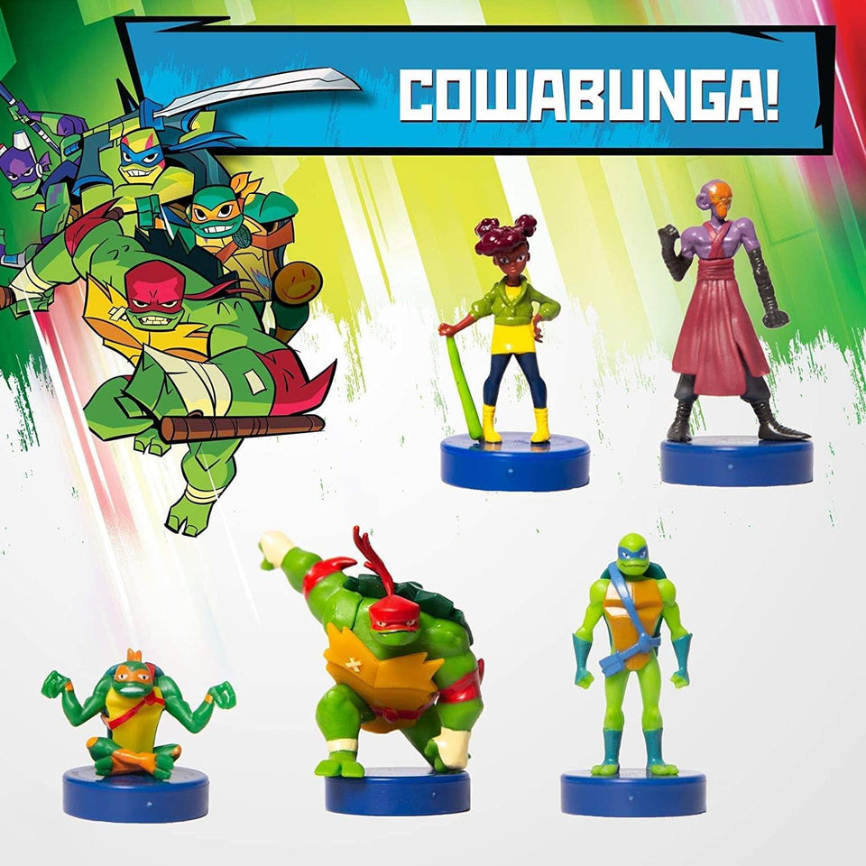 Teenage Mutant Ninja Turtles Stamps 5pk Raph April Foot Lieutenant Mikey Figure PMI International