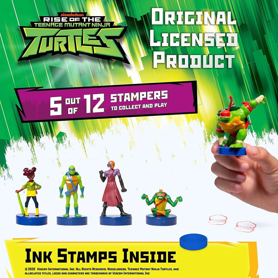 Teenage Mutant Ninja Turtles Stamps 5pk Raph April Foot Lieutenant Mikey  Figure PMI International