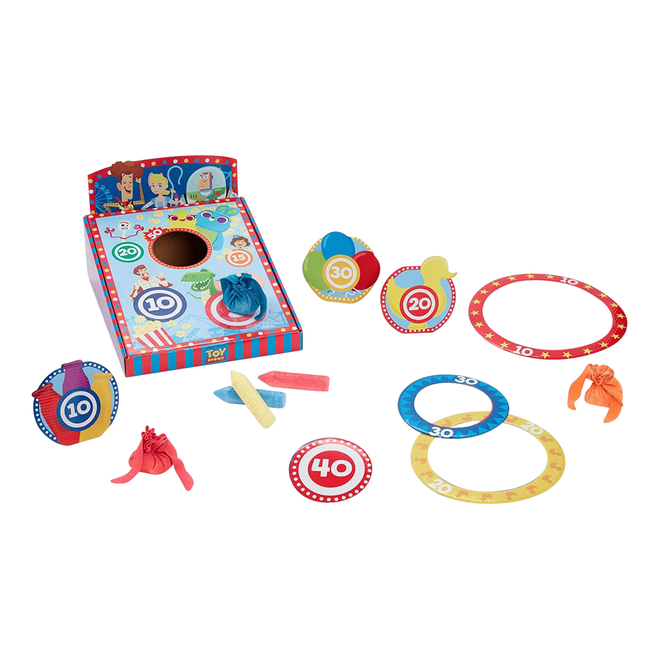 Disney Pixar Toy Story 4 Carnival Chalk Kids Activity Game Bundle