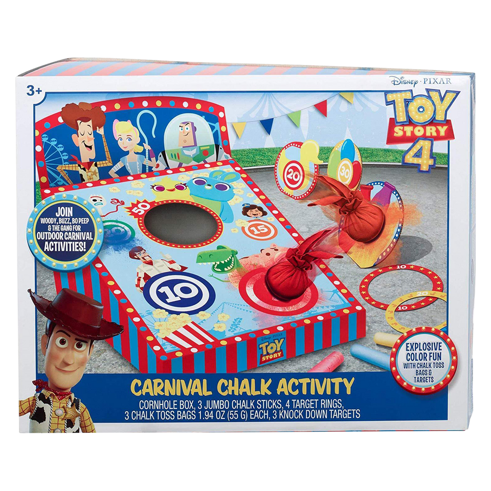 Disney Pixar Toy Story 4 Carnival Chalk Kids Activity Game Bundle