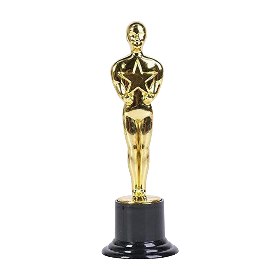 Hollywood Award Gold Trophy 12PK Oscar-Inspired VIP Party Favor Novelty