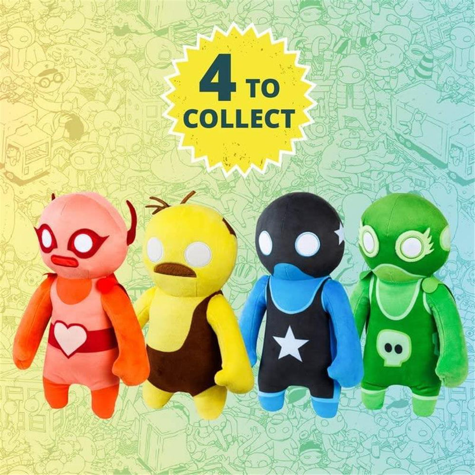 Gang Beasts Green Wrestler Plush 12" Video Game Character Doll Figure PMI International