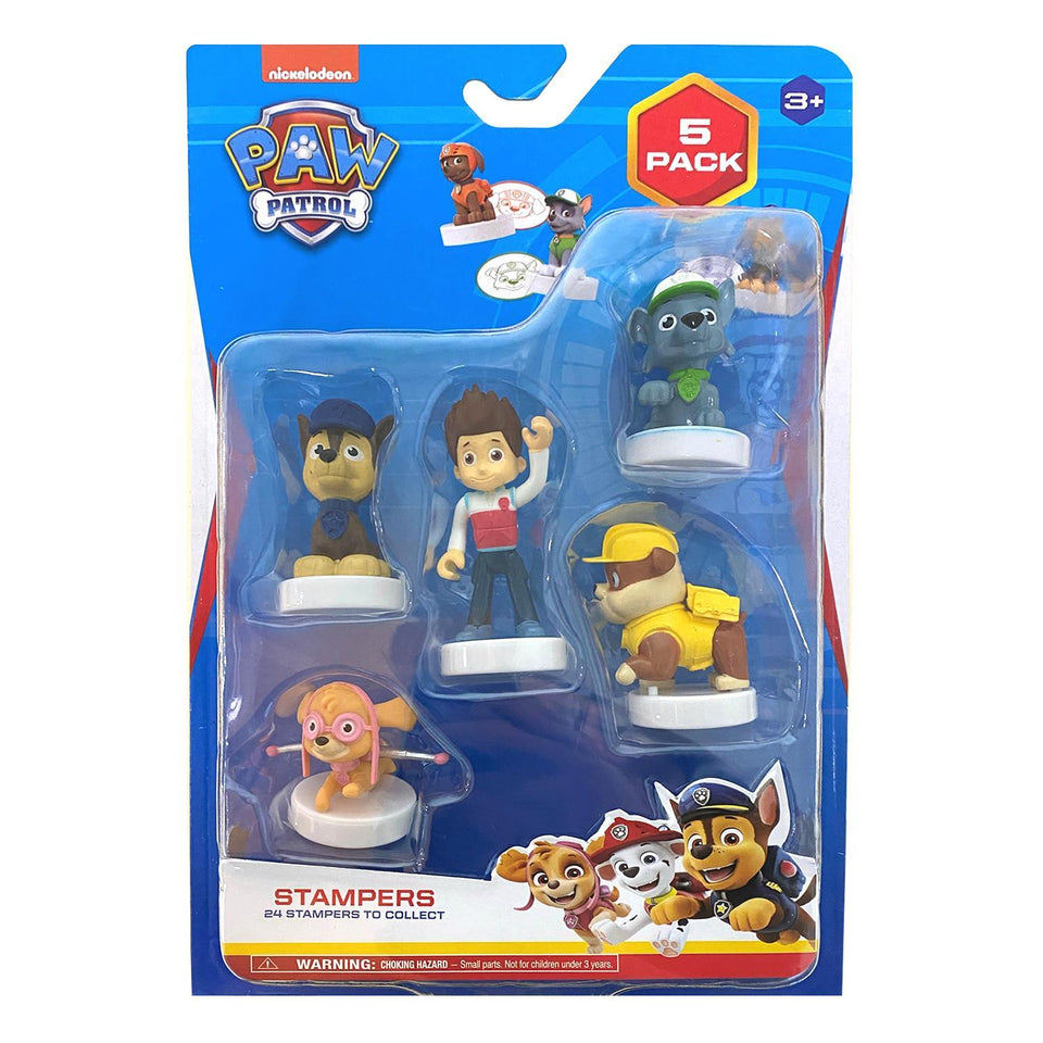Paw Patrol Characters Stampers 5pk Birthday Cake Toppers Party Favor Figure PMI International
