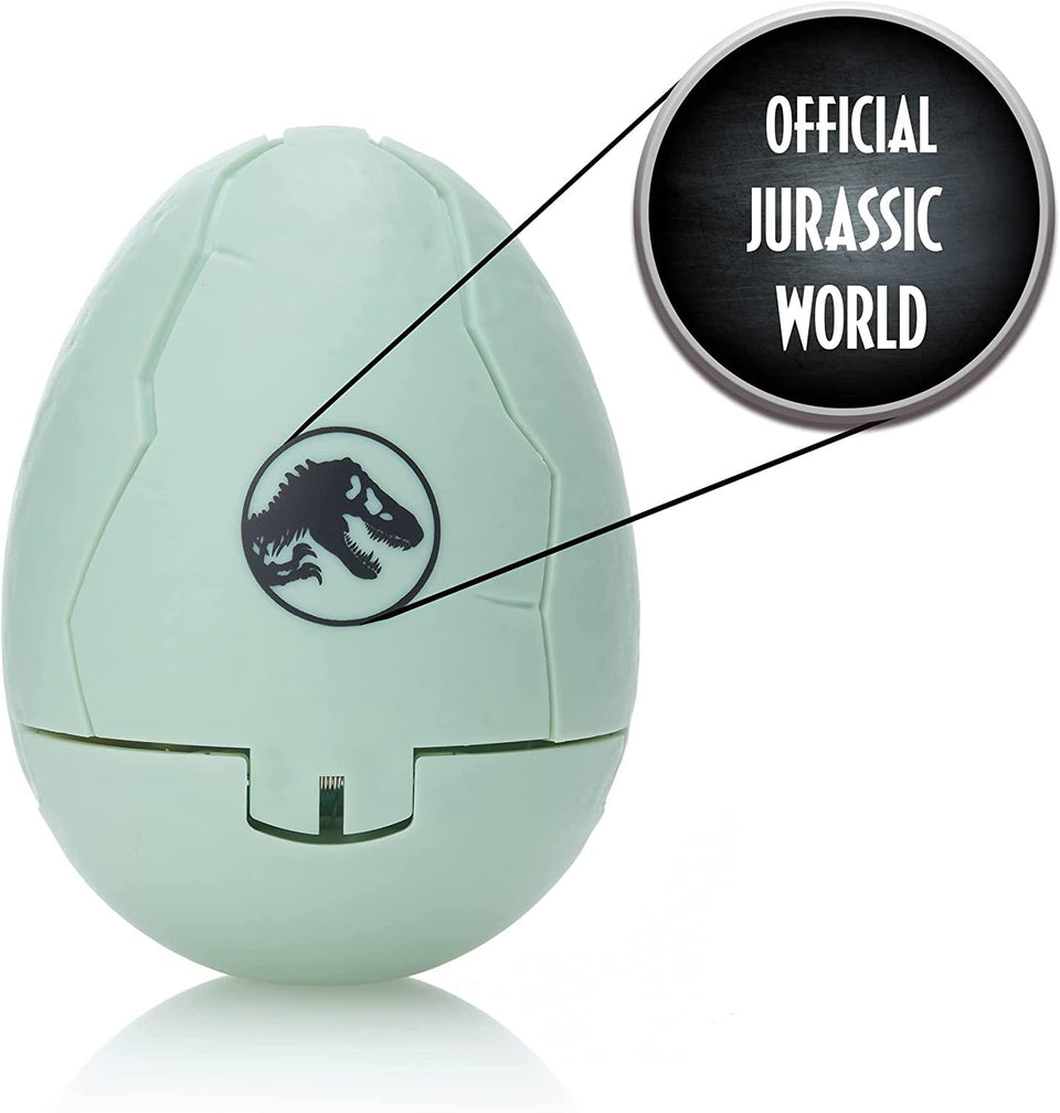 Jurassic World Drop 'n Pop Blue Velociraptor Dinosaur Egg Pop-Up Plush Toy WOW! Stuff