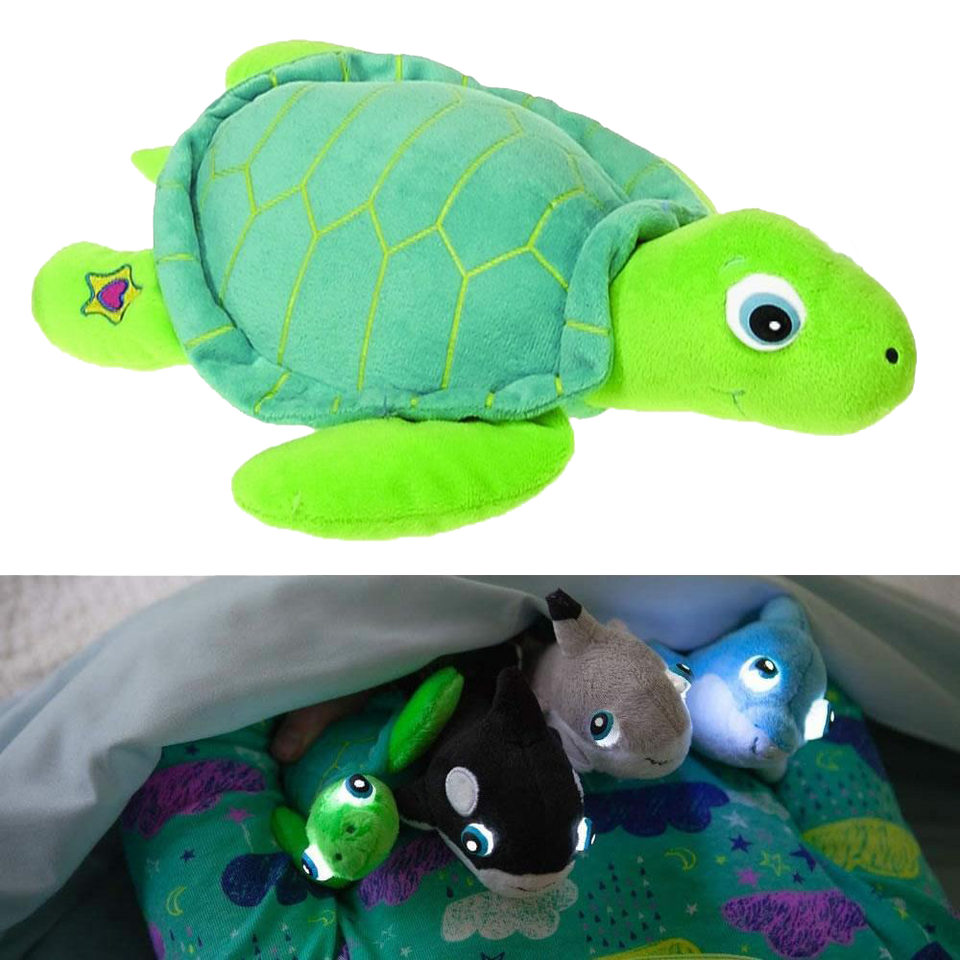 NightBuddies Baby Sea Life Seraphina Baby Turtle Light-Up Plush Animal Toy