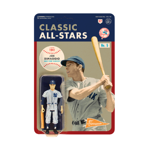 Joe DiMaggio New York Yankees Reaction Figure - Articulated (Retro)