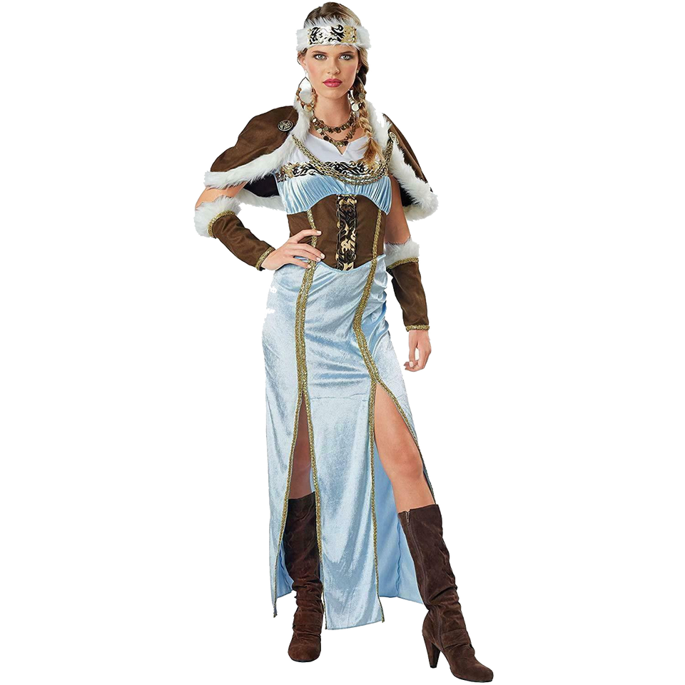Viking Warrior Princess Womens Costume Capelet Pagan Dress - Small (4/6)