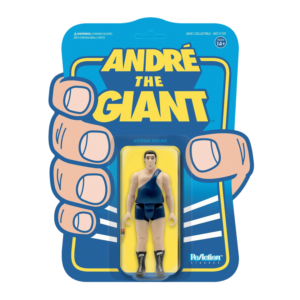 WWE Andre The Giant with Sling ReAction Figure Wrestling Can of Beer