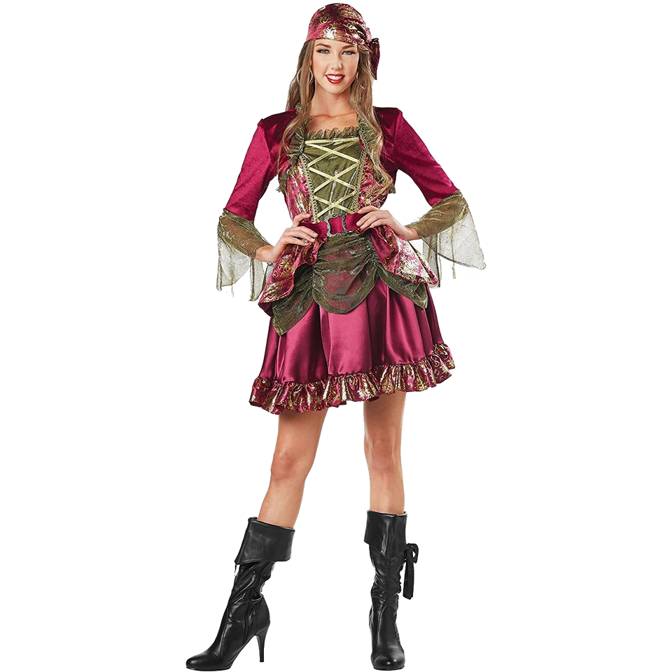 Lady Pirate She-Pirate Captain Womens Costume Dress - Small (4/6)