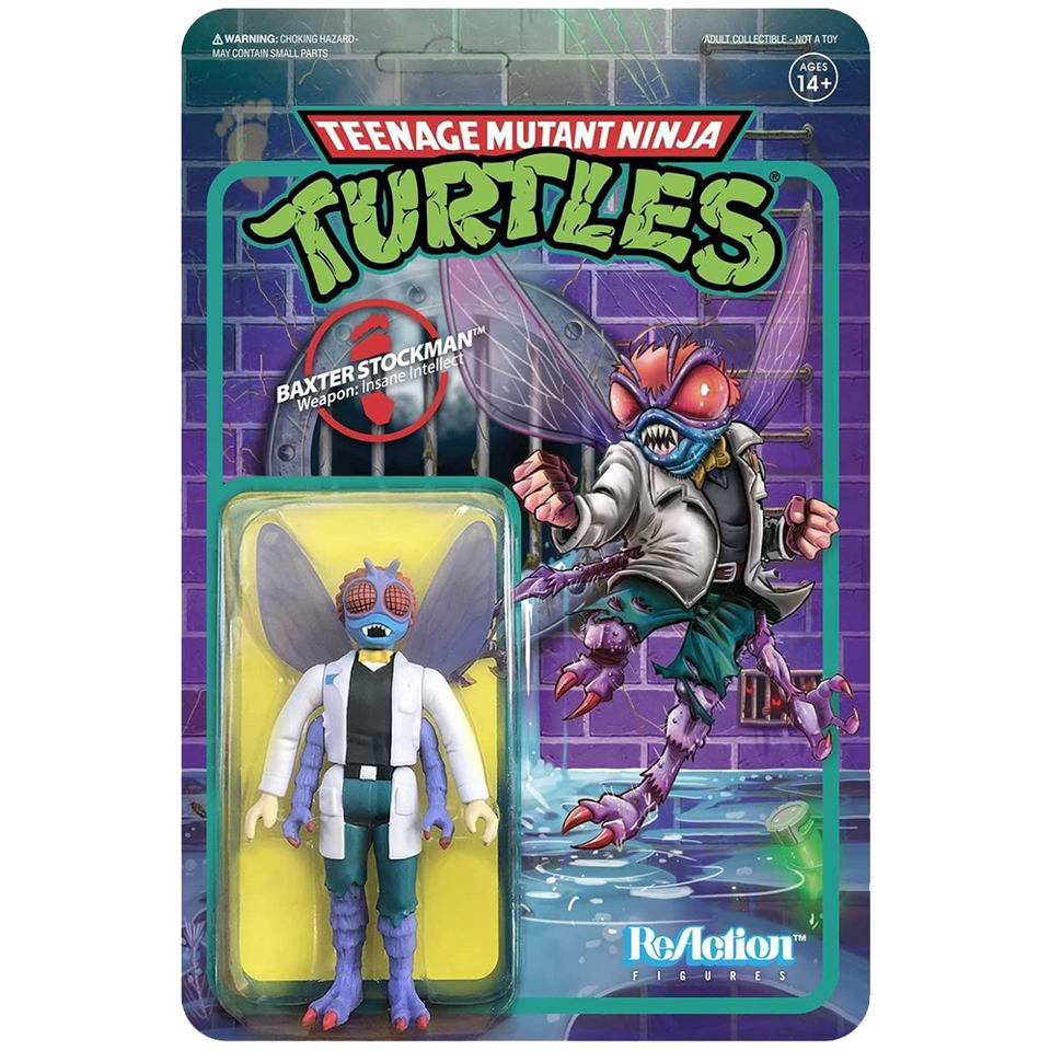 Teenage Mutant Ninja Turtles Baxter Stockman ReAction Figure - Articulated (Retro)