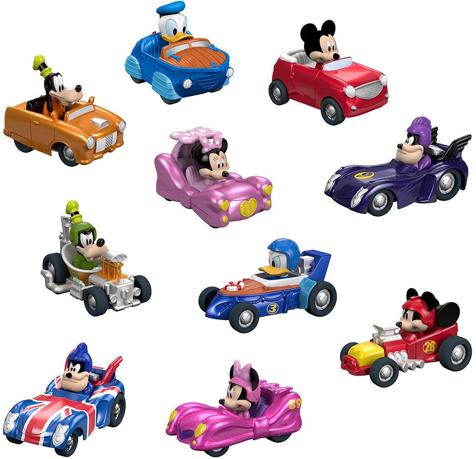 Disney Mickey & the Roadster Racers 10-Pack Fisher-Price Hot Rod Diecast Cars