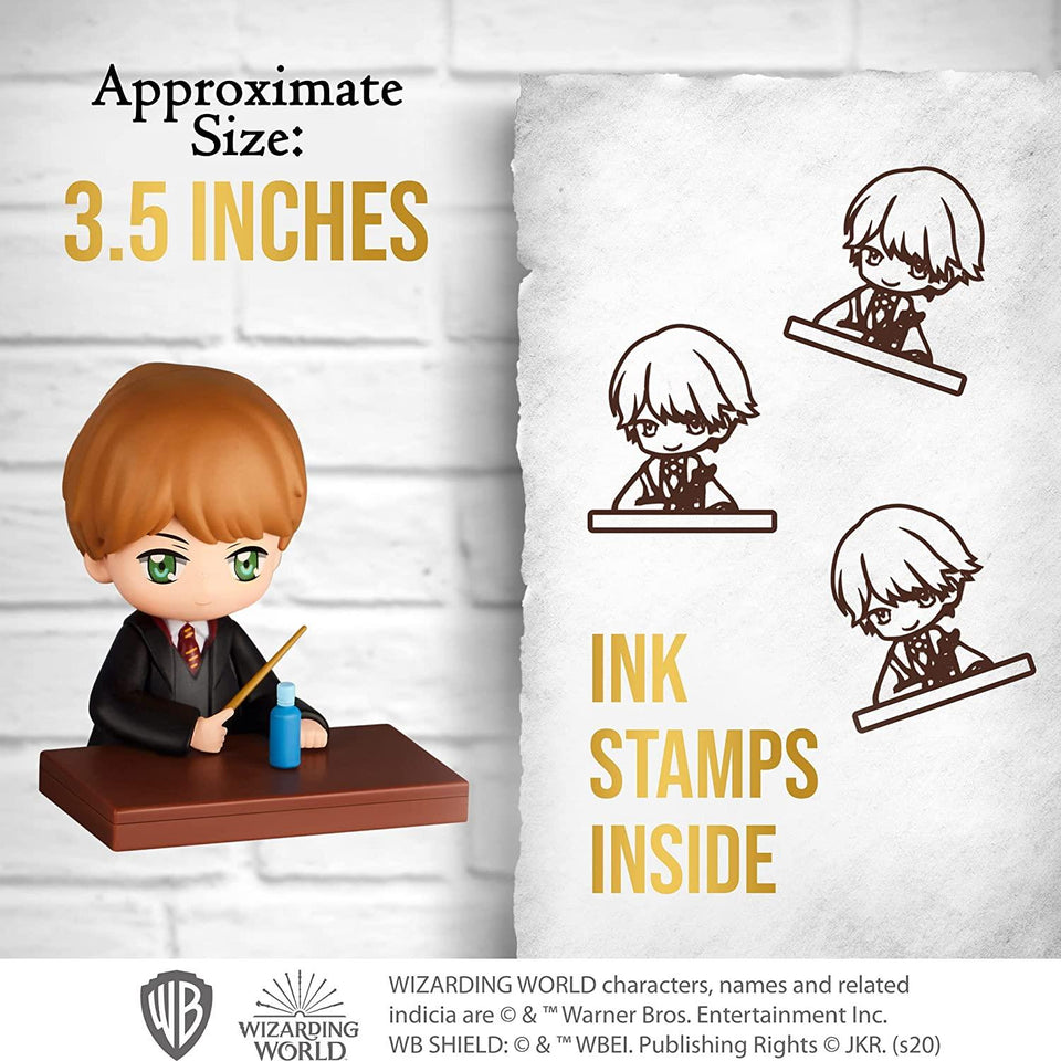 Hermione Granger & Ron Weasley Ink Stampers Figures w/ Potions Harry Potter Movie Characters PMI International