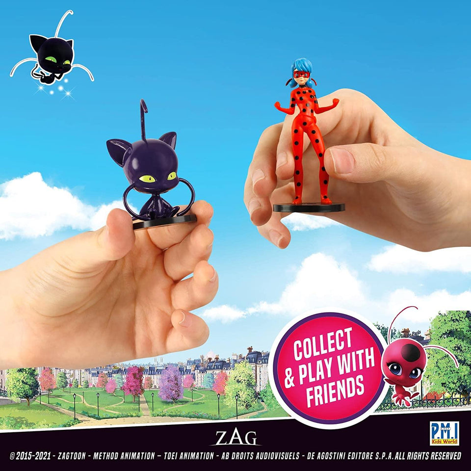 Miraculous Ladybug Pencil Toppers 8pk Hawk Moth Cat Nior Party Favors Figure Set PMI International