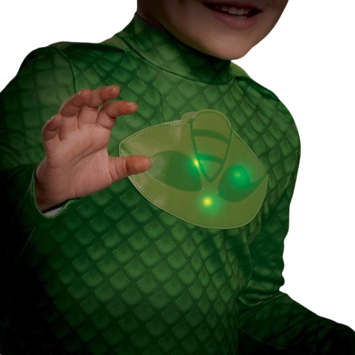 PJ Masks Gekko Deluxe Light-Up Toddler Kids Costume - Small (2T)