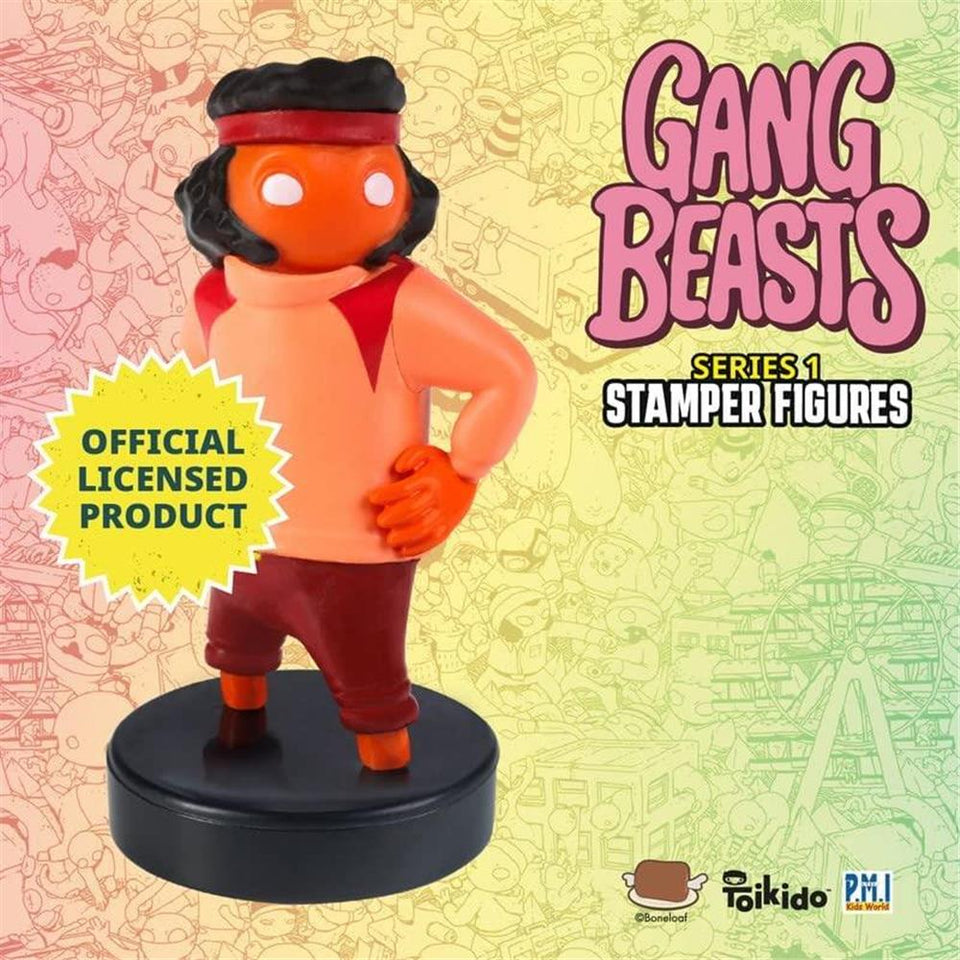 Gang Beasts Ink Stamper 12pk Wrestler Bear Chicken Party Cake Favors PMI International