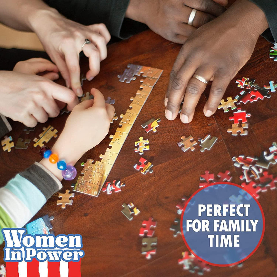 VP Kamala Harris 500pcs Jigsaw Puzzle Women in Power Illustration Design All Ages Mighty Mojo