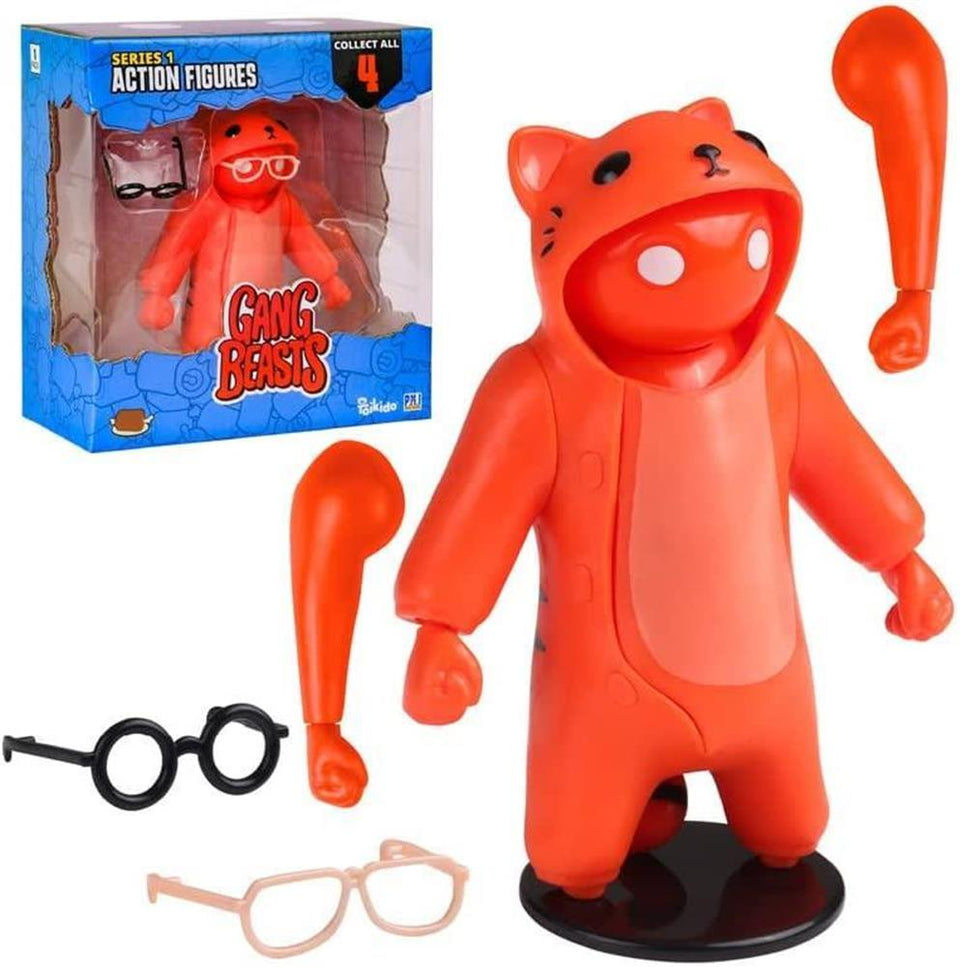 Gang Beasts Red Cat Costume Character Action Figure Video Game Fighter PMI International