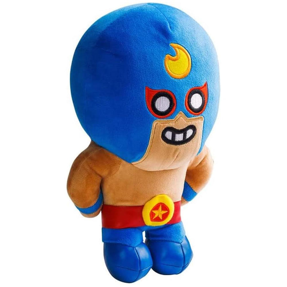 [Brawl Stars x Line Friends] Official EL PRIMO Standing Plush Toy Doll 25cm  Gift