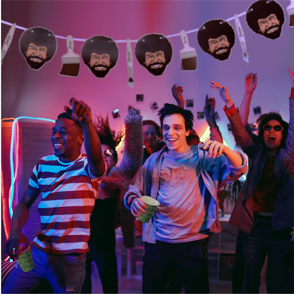 Bob Ross Party in a Box Birthday Joy of Painting Decor Kit Mighty Mojo