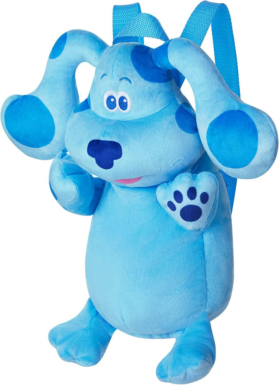 Blue's Clues Blue & Magenta Plush Dog Backpack Set Animated Charactor Nickelodeon Kids Show PMI International