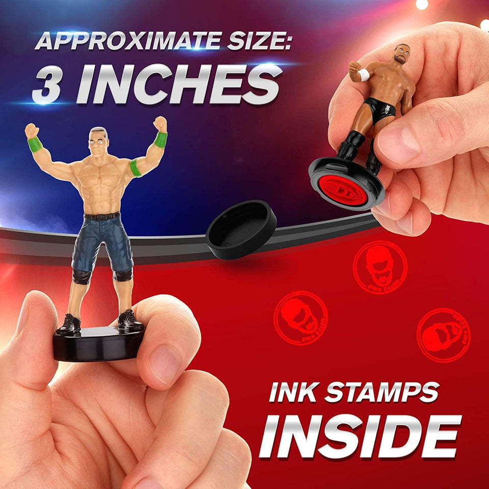 WWE Wrestler Stampers 5pk Hardy Kofi Kingston John Cena Finn Wyatt PMI International