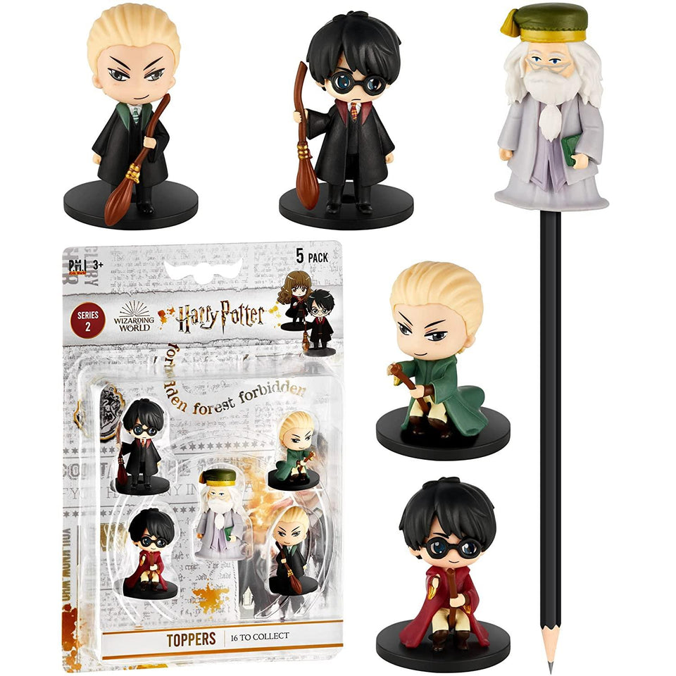 Harry Potter Pencil Toppers 5pk Character Figures Party Favors Decor PMI International