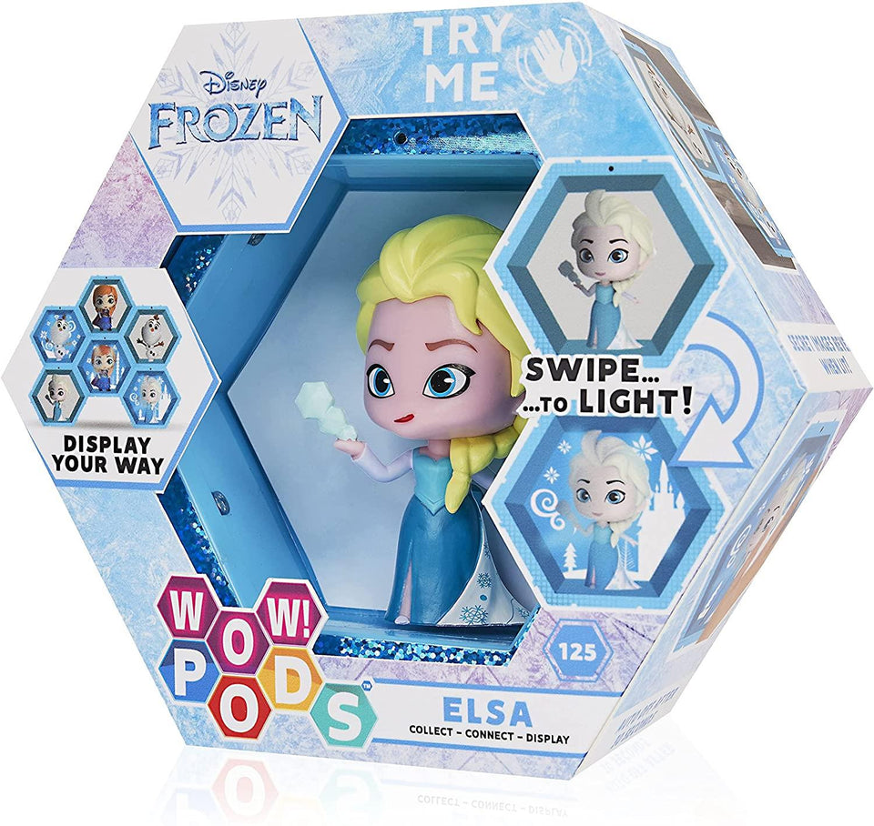 WOW Pods Disney Frozen Elsa Princess Swipe to Light Connect Figure Collectible