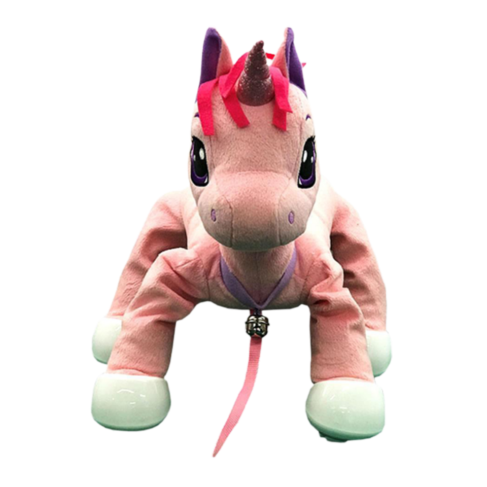 Peppy Pets Pink Unicorn Toy Bouncing Interactive Pet No Batteries Required