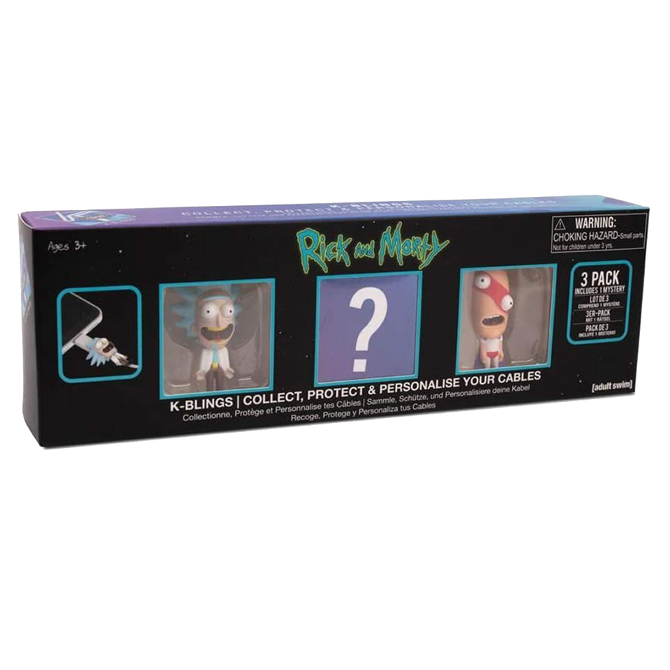 Rick & Morty K-Blings 3-pack Cable Protectors Personalize Adult Swim