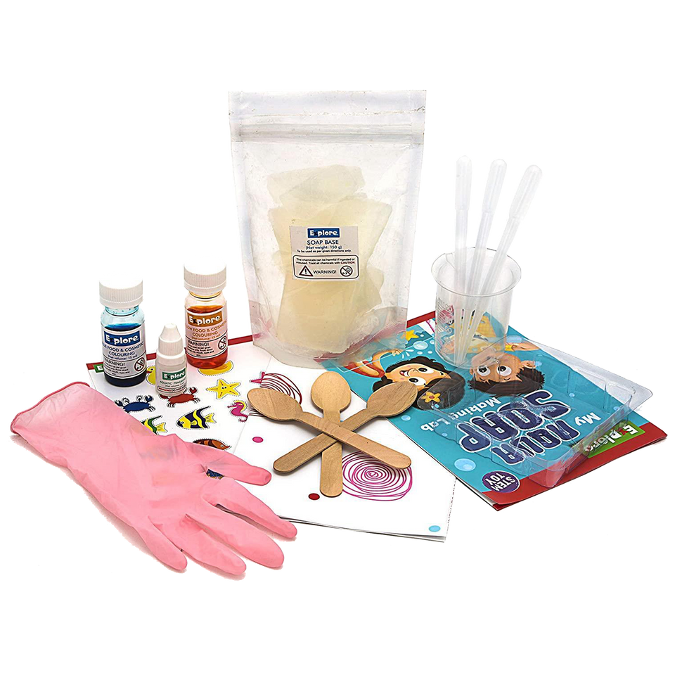 Explore STEM Learning My Aqua Soap Making Lab Education DIY Scientist Set