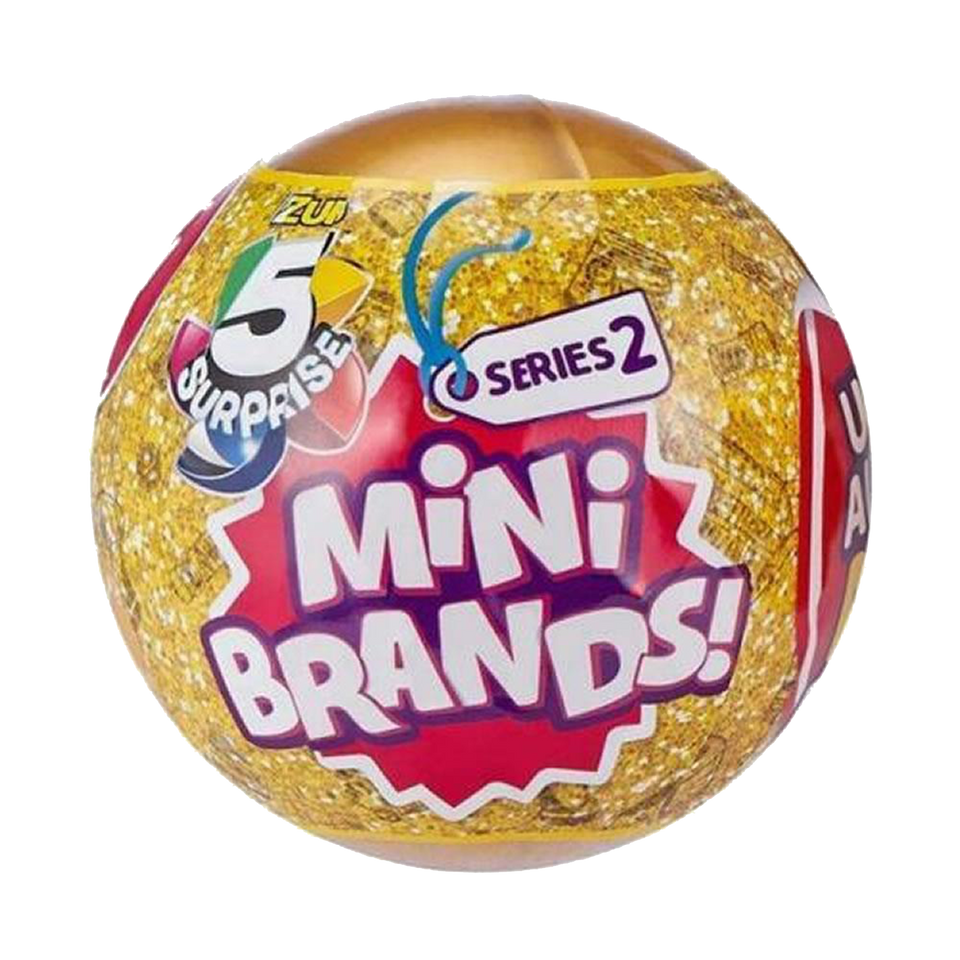 5 Surprise Mini Shopping Brands! Series 2 Golden Ball Collectible Miniatures