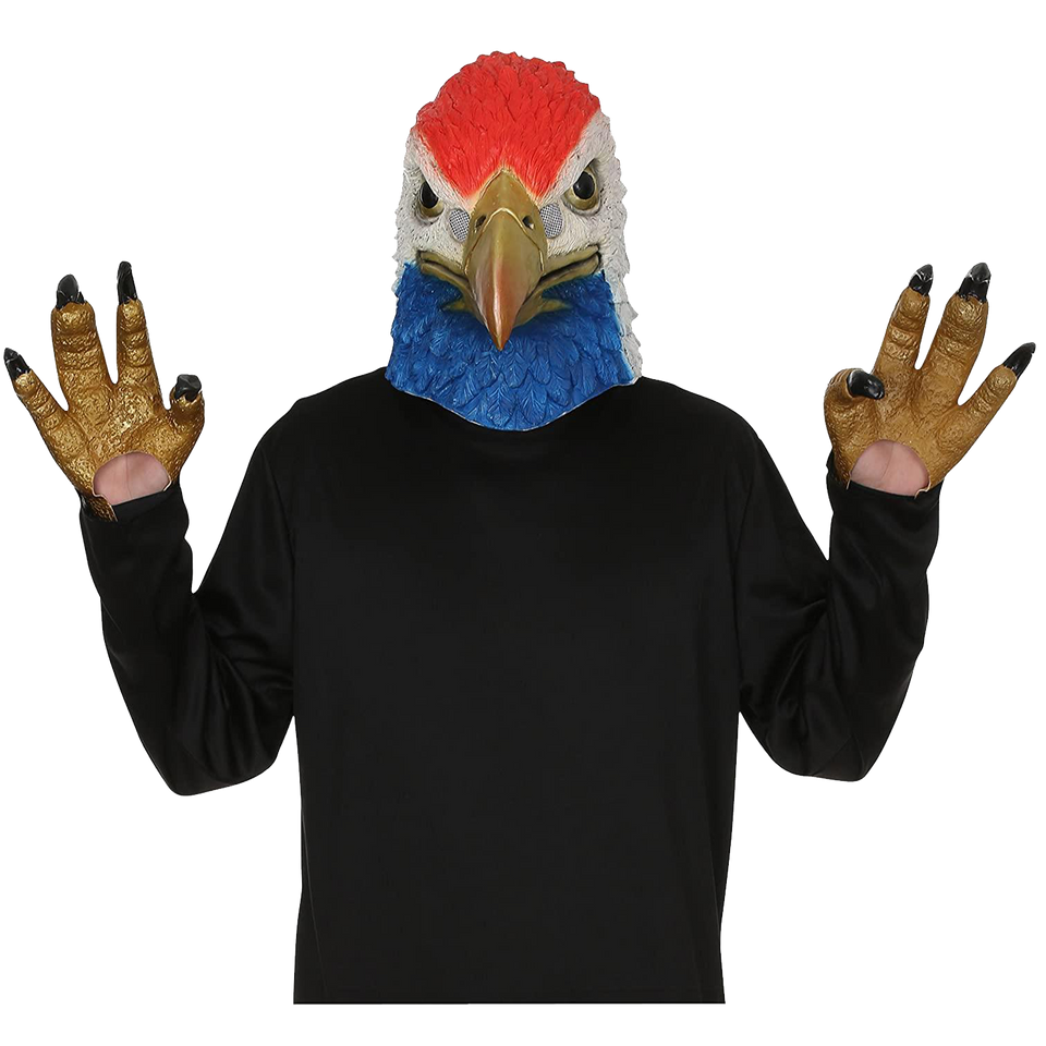 Patriotic USA American Eagle Mask with Hands Costume Political Events