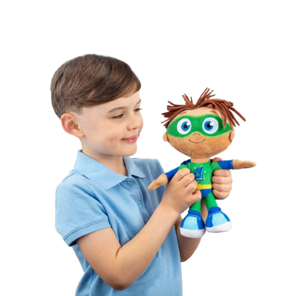 Super Why! Plush Whyatt Beanstall Doll Wyatt Green Willy Super Readers Licensed