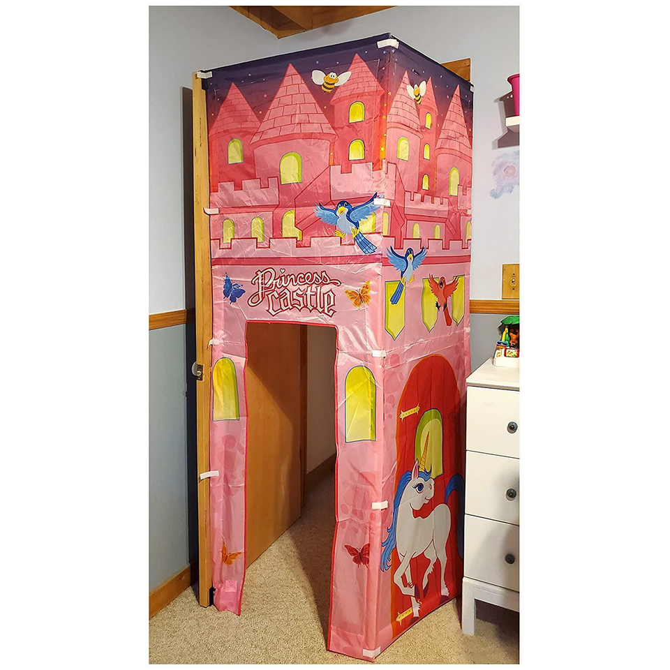 Princess Castle Doorway Fort Attach to Door Play Tent