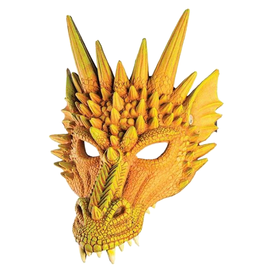 Mythical Orange Dragon Mask Super soft Adult Accessory | Archie's Mythical Orange Dragon Mask Super soft Adult Accessory | Archie's