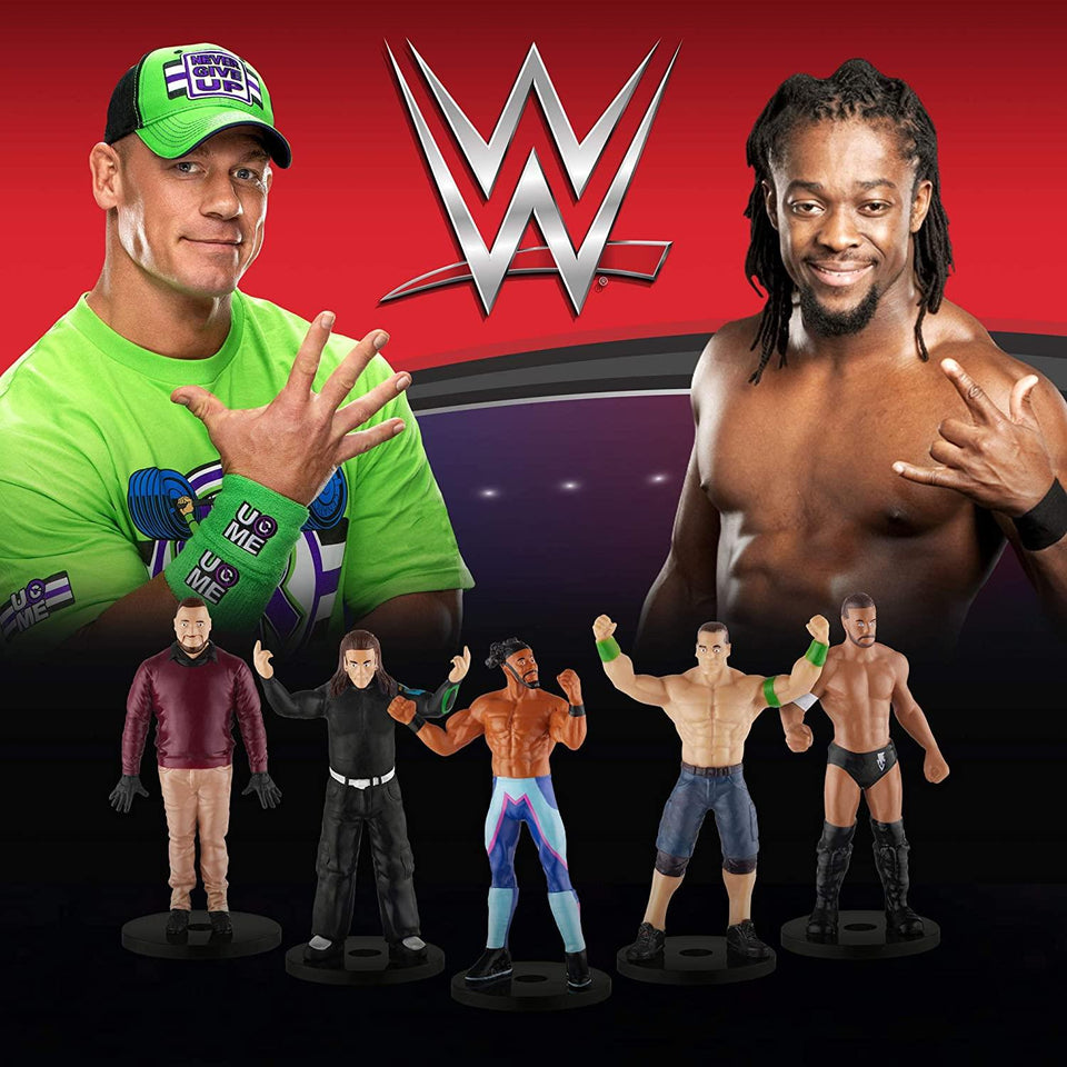 WWE Pencil Toppers 5pk Finn Balor John Cena Bray Wyatt Kofi Jeff Hardy PMI International