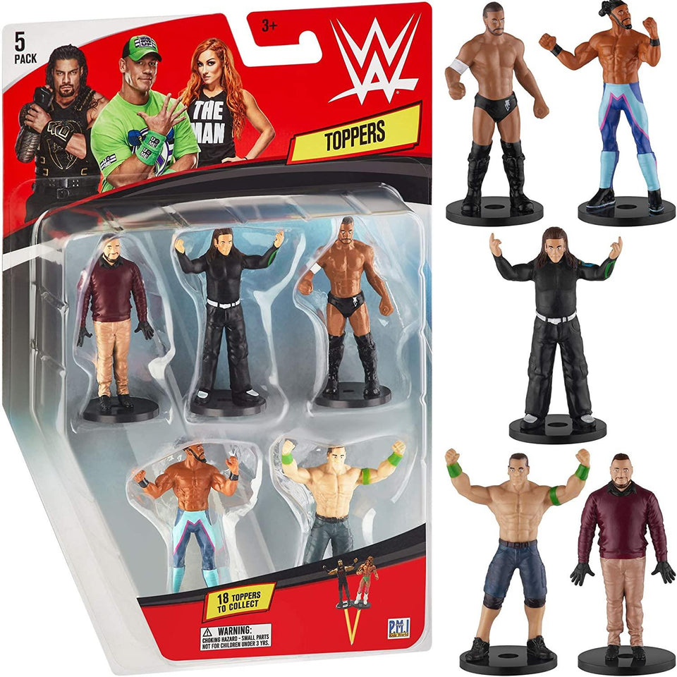 WWE Pencil Toppers 5pk Finn Balor John Cena Bray Wyatt Kofi Jeff Hardy PMI International